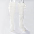 thumbnail image 6 of Komoo 2pair Women Thigh High Socks Cable Knit Over Knee Socks Girls Winter Thigh High Long Boot Stocking, 6 of 7