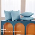 thumbnail image 4 of Deconovo Fundas de cojines decorativas - Juego of 4 Soft Linen Cushion Covers, Machine Washable Pillowcases for Sofa, Coral Green, 20x20 Inch, 4 of 7