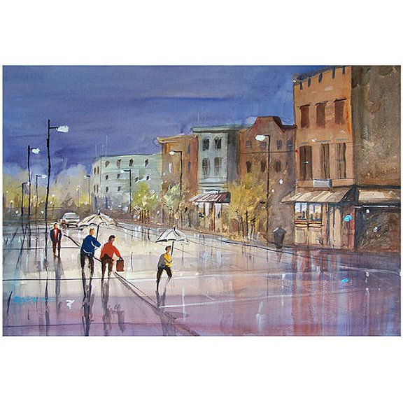 Trademark Art "Summer Showers in Green Bay" Canvas Art by Ryan Radke