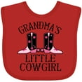 thumbnail image 3 of Inktastic Grandma Little Cowgirl Baby Clothes Girls Baby Bib, 3 of 4