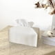 thumbnail image 2 of Funda para caja de pañuelos rectangular grande: soporte para caja de pañuelos largo con correa inferior, soporte para pañuelos rectangular de piel sintética para decoración de baño, coche y, 2 of 8