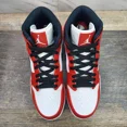 thumbnail image 4 of N I-K-E A i r-Jor-dan 1 Retro Mid TD Size 10.5 Chicago Red Football Cleats FJ6805-106, 4 of 6