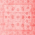 thumbnail image 1 of Ahgly Company Indoor Square Oriental Red Traditional Area Rugs, 5' Square, 1 of 4