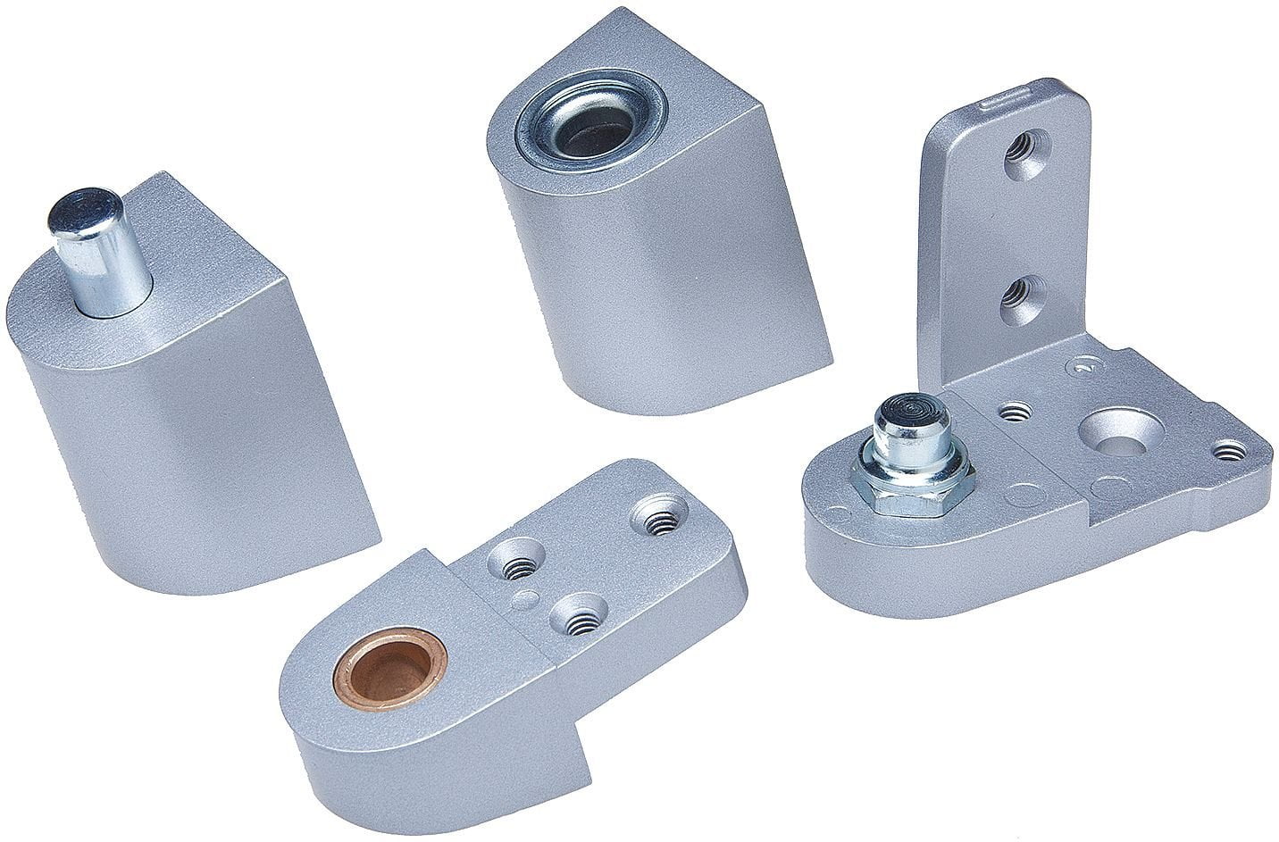 Small Offset Nickel Plated Steel Pivot Hinges 