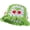 Cherry Light Green, variant on Crochet Bucket Hat for Women Handmade Floral Hat Portable Knitted Elastic Cute Beach Hat for Vacation Traveling