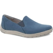 Dansko Womens Laraine Slip On Flats - Casual Slip On Comfort Shoes 5.5-6 Blue Waterproof