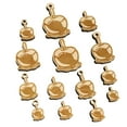 thumbnail image 1 of Caramel Candy Apple Wood Mini Charms Shapes DIY Craft Jewelry - No Hole - Various Sizes (16pcs), 1 of 7