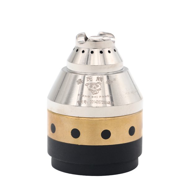 Cubierta protectora de antorcha de corte por plasma P80A, cubierta protectora contactable, derivación de boca de porcelana blanca, protección de metal de antorcha de corte JFHHH pequeña