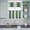 Sage green, variant on 3 Piece Kitchen Curtains and Valances Set Navy Blue Ombre Stripe Cafe Curtains 24 Inch Length Farmhouse Simple Striped Valance & Tier Curtain for Living Room Bedroom Small Window 54"x18" 27"x24"*2