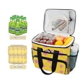 thumbnail image 2 of FORMRS Insulated Cooler Bag 24 Cans Capacity Soft Leakproof Lunch Box with Side Pockets, Big Pink Stars Pattern, 2 of 7