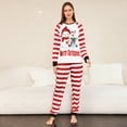 thumbnail image 5 of Matching Family Pajamas Sets/2PCS Pajama Christmas PJ's Holiday Nightwear with Long Pants/Button Jumpsuit Sleepwear, 5 of 9