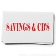 thumbnail image 3 of Large Pre-Inked Savings Cds Stamp, Slim 1854, Ultra Slim Design, Impression Size 1-13/16" by 2-1/2", Up to 25,000 Impressions - Blue Ink, 3 of 10