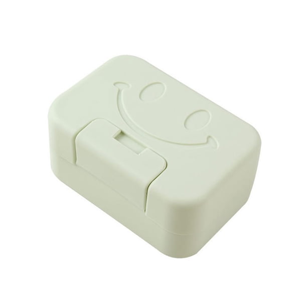 Advancent Caja de jabón de viaje a prueba de agua, soporte para baño, con tapa a prueba de fugas, bloqueable, plástico encantador Type5 NO5