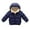 Navy, variant on REDARER Kids Winter Coat, Thick Warm Hooded Jacket with Lining, Solid Color Outerwear for Boys Girls,5-6 Years