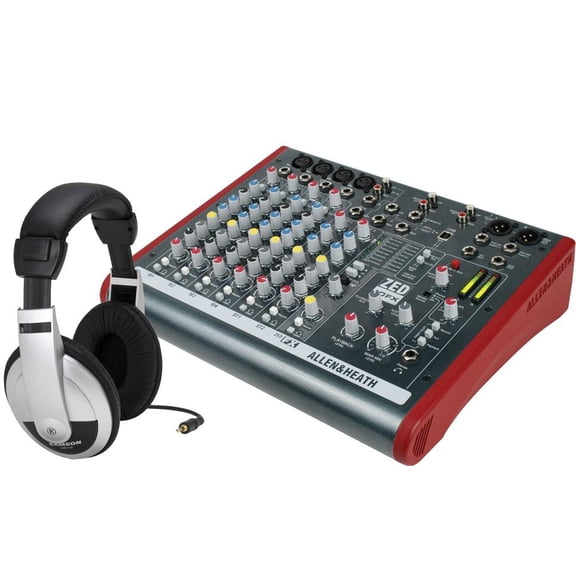 Allen & Heath ZED 10FX 10 Channel USB Mixer w/ Headphone Package