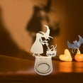 thumbnail image 3 of 100Fens Funny Shadow Candlestick Holder, Halloween Candle Holder Funny Halloween Decorations Bat Shadow Tea Light Scary Tea Light Candle Stands Decorations Fall&nbsp;Decor, 3 of 5