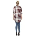 thumbnail image 6 of White Mark Women's Light Weight Plaid Print Tunic with Pockets, 6 of 6