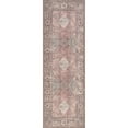 thumbnail image 5 of Nuloom Hillstone Collection Traditional Vintage Medallion Area Rug, 2' 8" x 8', Runner, Maybelle Burgundy, 5 of 7