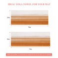 thumbnail image 6 of Orange White Ombre Yoga Towel for Hot Yoga Non Slip, Farmhouse Retro Simple Striped Art Yoga Mat Towel Absorbent Yoga Sweat Towels Microfiber Hot Yoga Blanket for Bikram Pilates 26"x70", 6 of 7