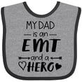 thumbnail image 3 of Inktastic My Dad is an Emt and a Hero Boys or Girls Baby Bib, 3 of 4