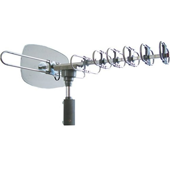 Supersonic SC-609 360º HDTV Digital Amplified Motorized Rotating Antenna, Crystal Clear Picture & Sound Quality, 120-Mile Range, Dual TV Connection, Free Local Digital and Analog TV Broadcasts