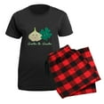 thumbnail image 5 of CafePress - Garlic &Amp; Gaelic Women's Dark Pajamas - Women's Short Sleeve Print T-Shirt and Pants Dark Cotton Pajama Set, 5 of 7