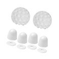 thumbnail image 4 of Tapas para tornillos de inodoro decorativas, prácticas y sencillas. Conjunto blanco, 4 of 9