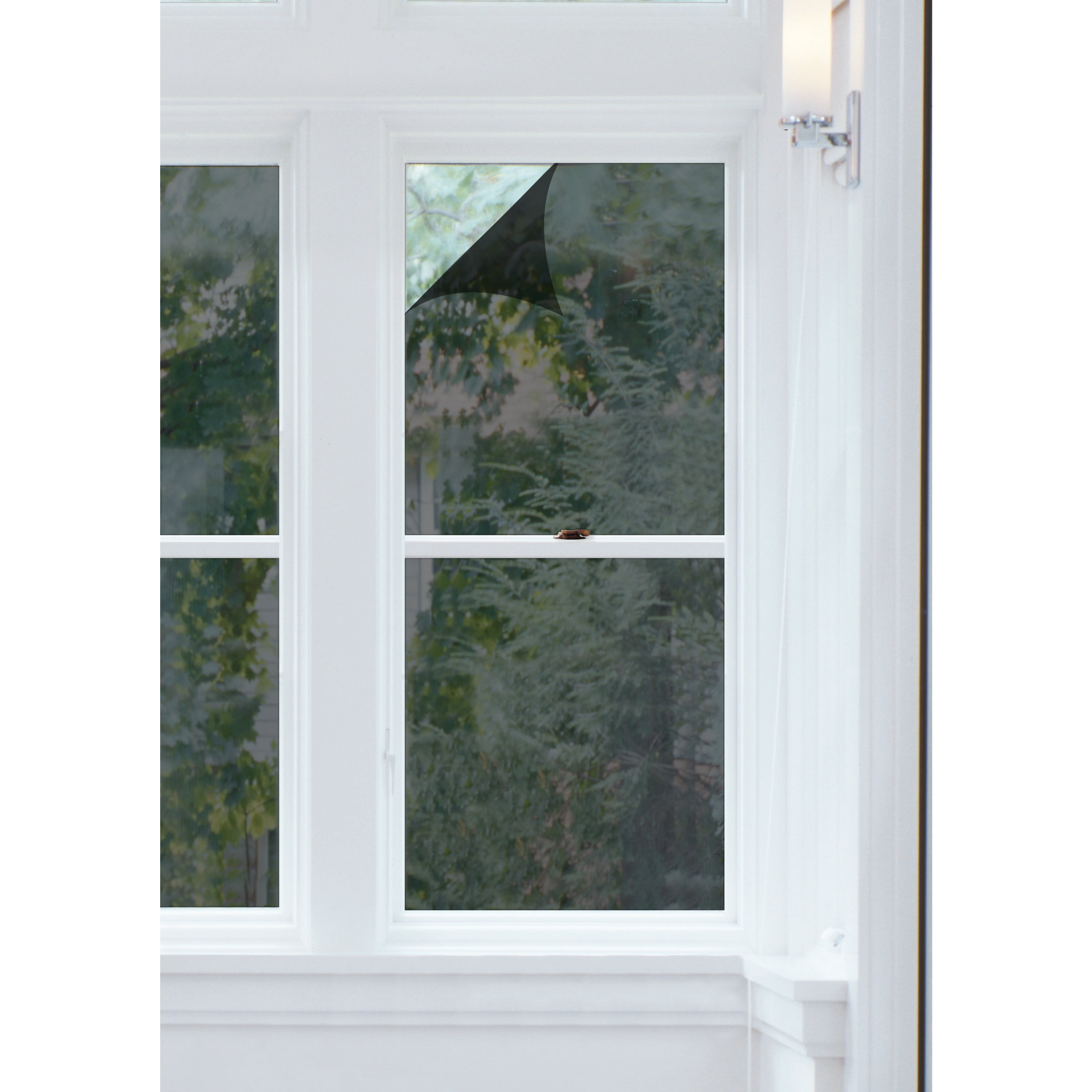 (2 pack) RoomMates 74" x 24" Heat Blocking One Way Mirror Tint Window Film