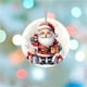 thumbnail image 5 of Fiudx Ofertas relámpago del día Adornos navideños redondos Adornos navideños colgantes Adornos para árboles de Navidad Adornos navideños para coches, 5 of 5