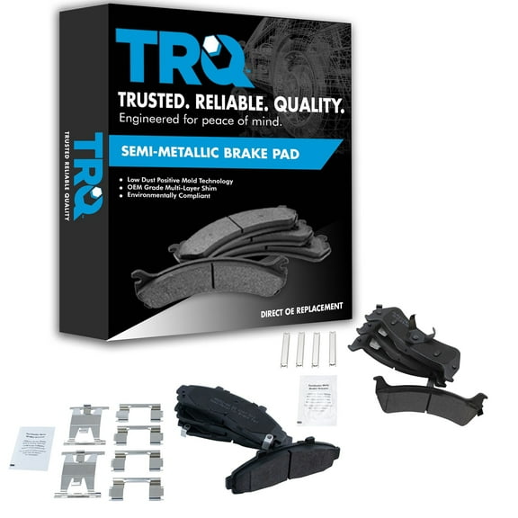 TRQ Brake Pad Premium Posi Metallic Front Rear Set for Ford Ranger Explorer BFA13039