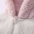 thumbnail image 3 of FELEMO Newborn Infant Toddler Winter Romper(White&Pink/6#), 3 of 6