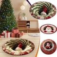thumbnail image 1 of Feltree 16 Inch Round Christmas Rug with 3D Optical Illusion, Non-Slip Washable Carpet for Holiday Decor and Festive Gifts, 1 of 8