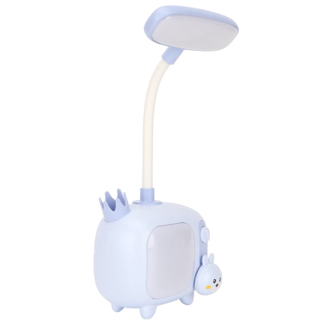 Luz de lectura para niños, Base estilo TV, cuello de cisne Flexible, carga USB, lámpara de escritorio LED suave para estudiantes, trabajo de estudio