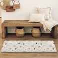 thumbnail image 4 of Beige Sun Moon Star Comet Pattern Bathroom Rugs Mat,Non Slip Microfiber Bathroom Rug,Rubber Backing,Soft Bathroom Mats for Bathroom Floor,Tub and Shower,47x17in(120x43cm), 4 of 5