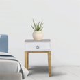 thumbnail image 7 of Spitiko Homes Bedside table with 1 drawer  babool wood  White/ Natural 18x15x24, 7 of 7