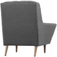thumbnail image 3 of Armchair Accent Chair, Grey Gray, Fabric, Living Kitchen Cafe Bistro Hospitality Restaurant, Modern Contemporary HB32711, 3 of 5