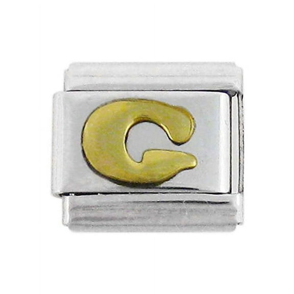 Italian Link Initial Charm, Letter G