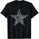 thumbnail image 1 of Playera de Mujer Estilo Grunge con Estampado de Estrella Gris Vintage, 1 of 7