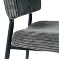 thumbnail image 5 of Rugerasy 2 Pcs Velvet Dining Chairs, Fabrics Upholstered Dining Chairs, Dinner Side Chair With Black Metal Leg,For Restaurant, 5 of 9