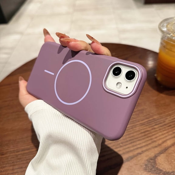 Designed For iPhone XR Phone Case,Hard PC Material [Compatible with Magsafe] Shockproof Anti-fall Ultra Slim Thin Fit Rugged Anti-Scratch Protective Phone Case Cover,Purple
