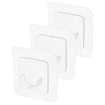 3 Pcs Curtain Rod Holders Tension Rods for Extra Pole Transparent