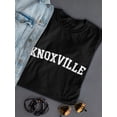 thumbnail image 3 of Knoxville White Text  Women Black T-Shirt, Female x-Large, 3 of 4