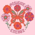 thumbnail image 2 of Junior's Lost Gods Positive Energy Butterfly  Graphic Tee Light Pink X Large, 2 of 3
