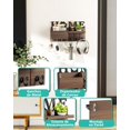 thumbnail image 3 of Porta llaves para pared, Colgador de llaves con 7 ganchos, Fácil de almacenar, Portallaves de pared, Perchero, Para Entrada, Cocina, Baño, Oficina, 3 of 4
