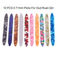 thumbnail image 1 of 10 PCS 0.46 0.71 0.96mm Celluloid Strips Picks For Oud Ruan Qin String, 1 of 4
