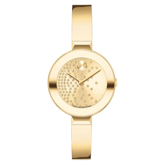 Movado Women's Crystal Gold Dial Watch - 3601161