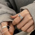 thumbnail image 4 of S925 Sterling Silver Retro Niche Design Ring For Women Does Not Fade, 4 of 4