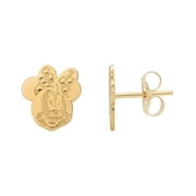 Disney 10KT Yellow Gold Minnie Mouse Earrings