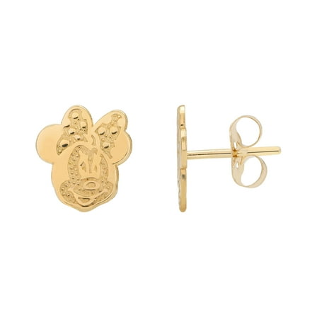 Disney Girls/ Tween 10KT Yellow Gold Minnie Mouse Earrings
