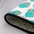 thumbnail image 5 of Cute Green Owl Shaggy Area Rug, Rugs for Living Room Bedroom Non Slip Door Mat Indoor Carpet Machine Washable Nursery Home Decor Floor Mats for Entryway 60x39in-#, 5 of 5